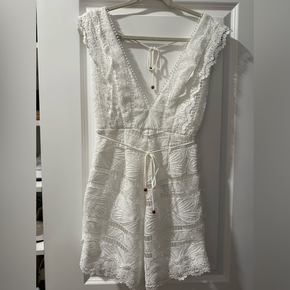 NWT Selfie Leslie White Lace Dress